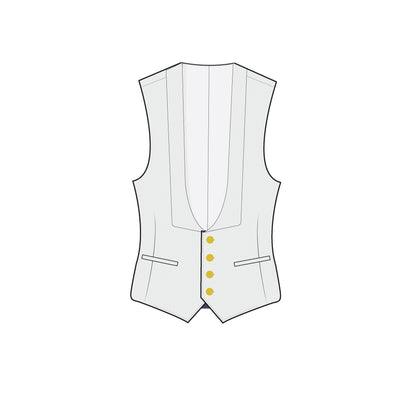 NO. 2 MESS STANDARD:  NAVY - WAISTCOAT