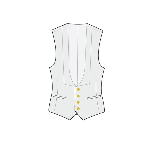 NO. 2 MESS STANDARD:  NAVY - WAISTCOAT