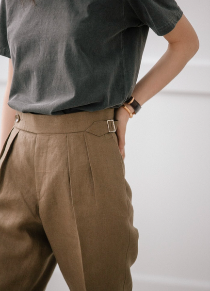 Casual 002 Trouser Irish linen ILLI Bespoke